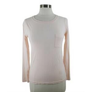 J Crew Womens Cotton Scoop Neck Blush Pink Pocket T Shirt Size XXS